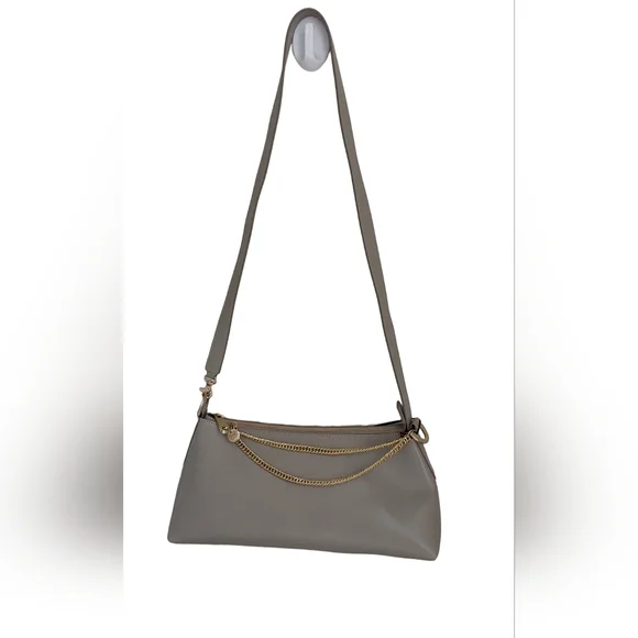 ZAC POSEN EARTHA MINI ZIP TOP SHOULDER BAG IN SMOKE EMBER - Picture 4 of 6